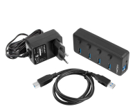 NATEC HUB USB 3.0 MANTIS 2 4-PORTY Z WŁĄCZNIKIEM+ZASILACZ NHU-1557 - 1470222 - zdjęcie 5